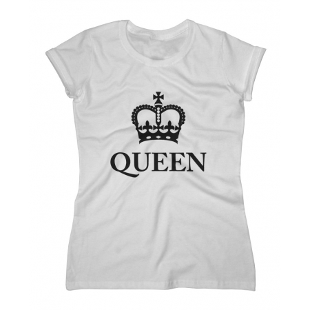 Koszulka damska z nadrukiem Queen z koroną dla mamy na dzień matki
